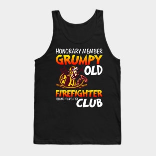 Honorary Member Grumpy Old Firefighter Cub T-shirt Tank Top